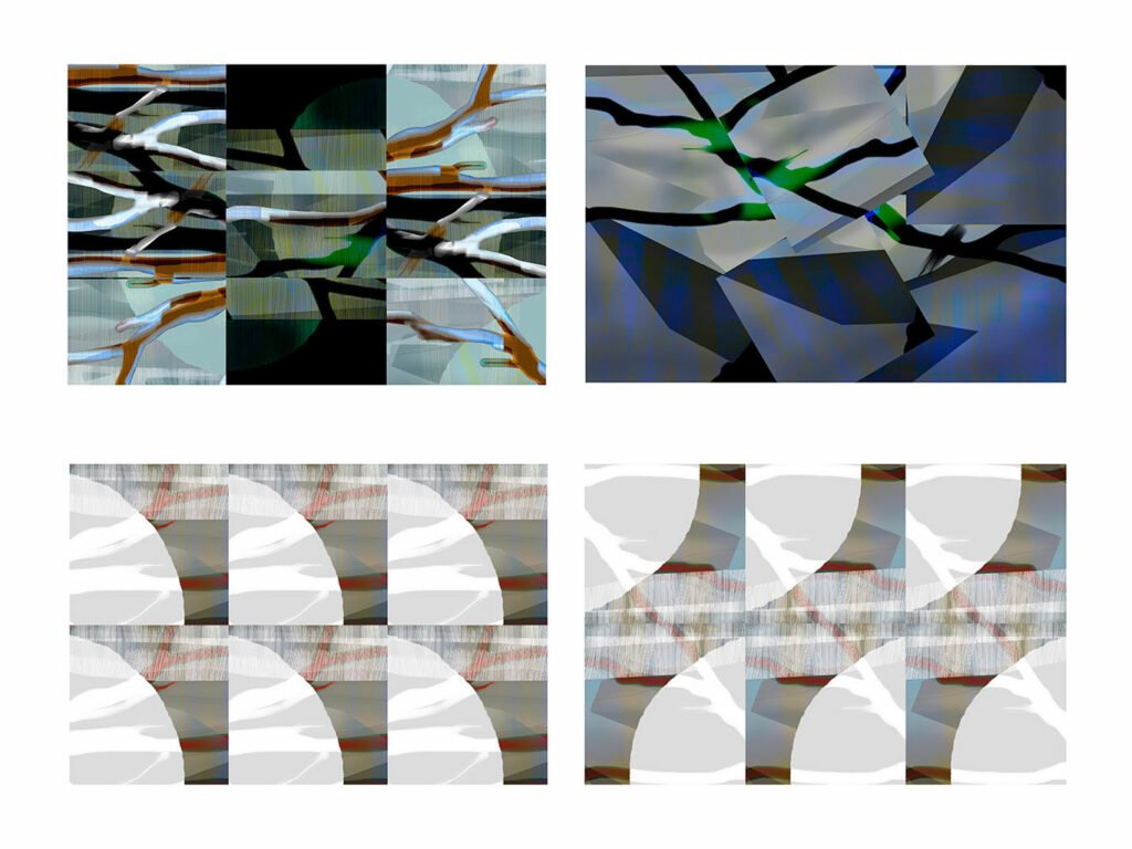 Boomspiegel - series digitale tekeningen - serie 2